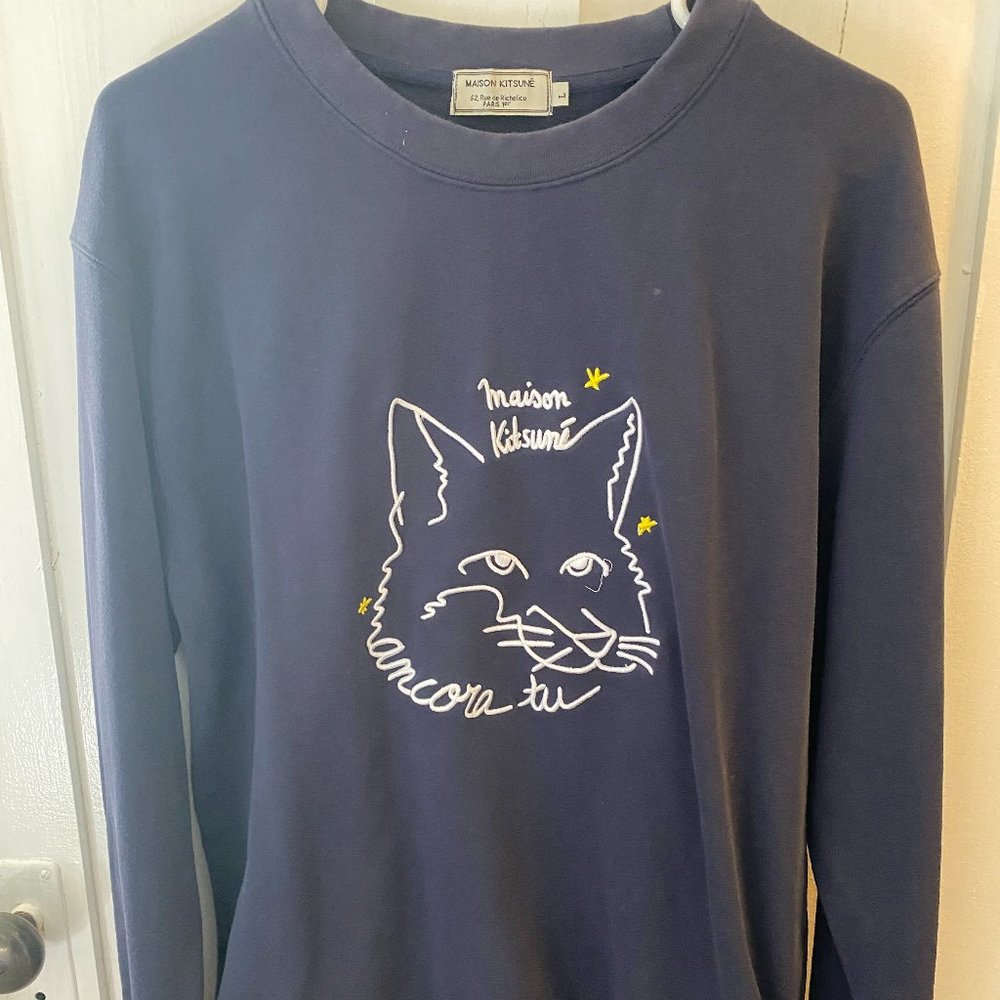 Maison Men's sweater in Navy color